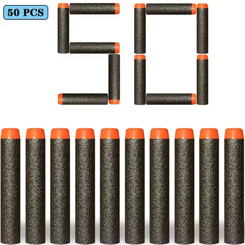 100/50PCS 7.2cm Foam Refill Darts for Nerf N-Strike Elite Blasters – Soft Bullet Toy Gun Accessories for Kids