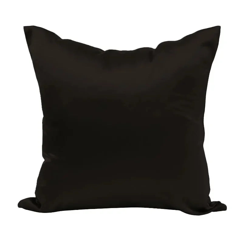 Silky Satin Pillow Cover - Smooth Decorative Cushion Case for Sofa & Bed