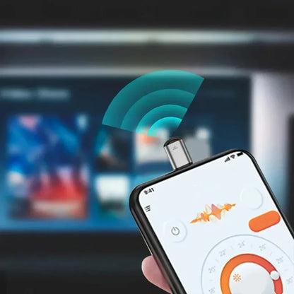USB-C Infrared Transmitter Adapter - Universal IR Remote Controller for TV, AC, Projector & Smart Home Devices