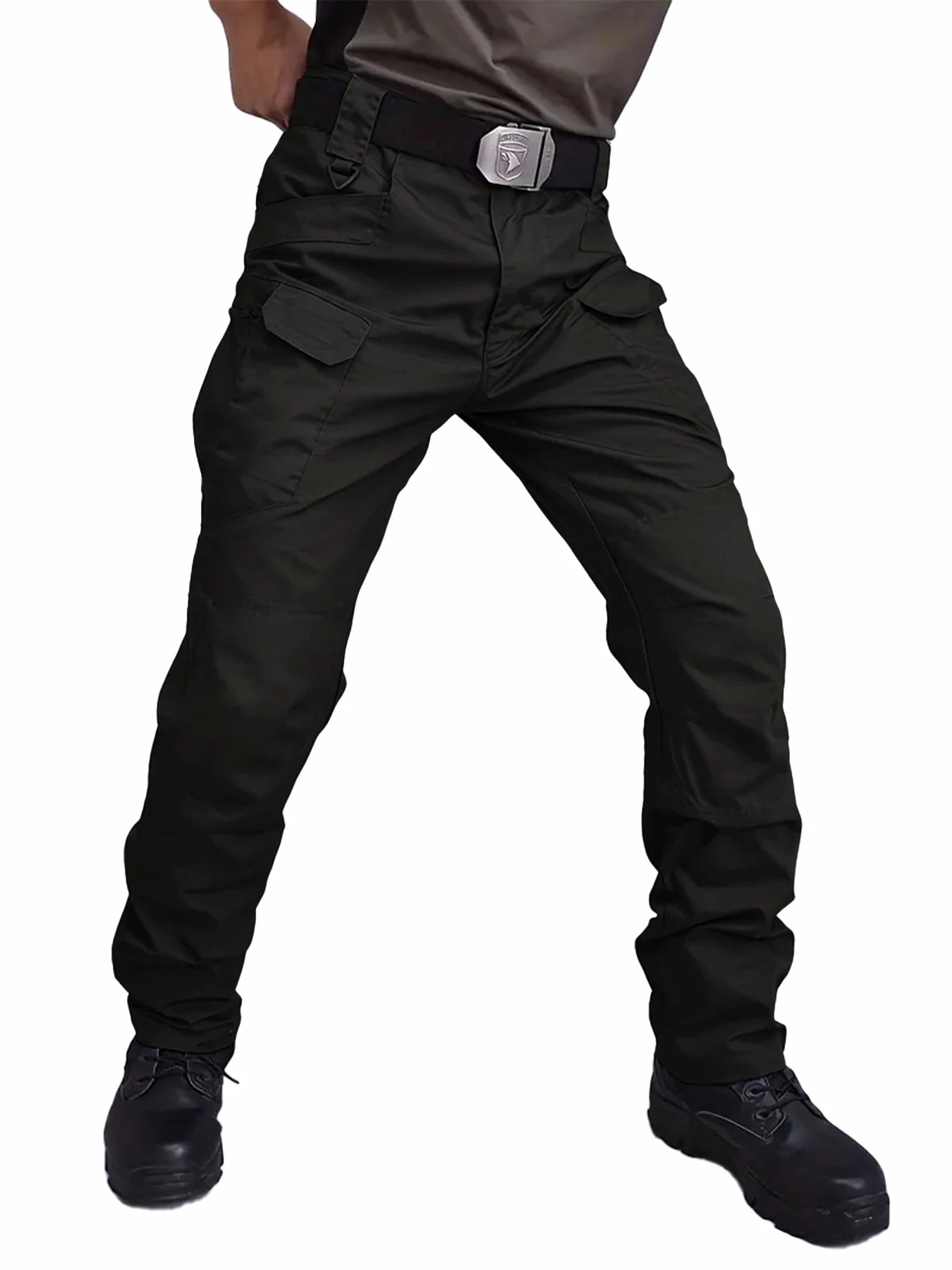 Men's Outdoor Tactical Pants — Multi-Pocket, Water-Repellent, Wear-Resistant Hiking & Sweatpants