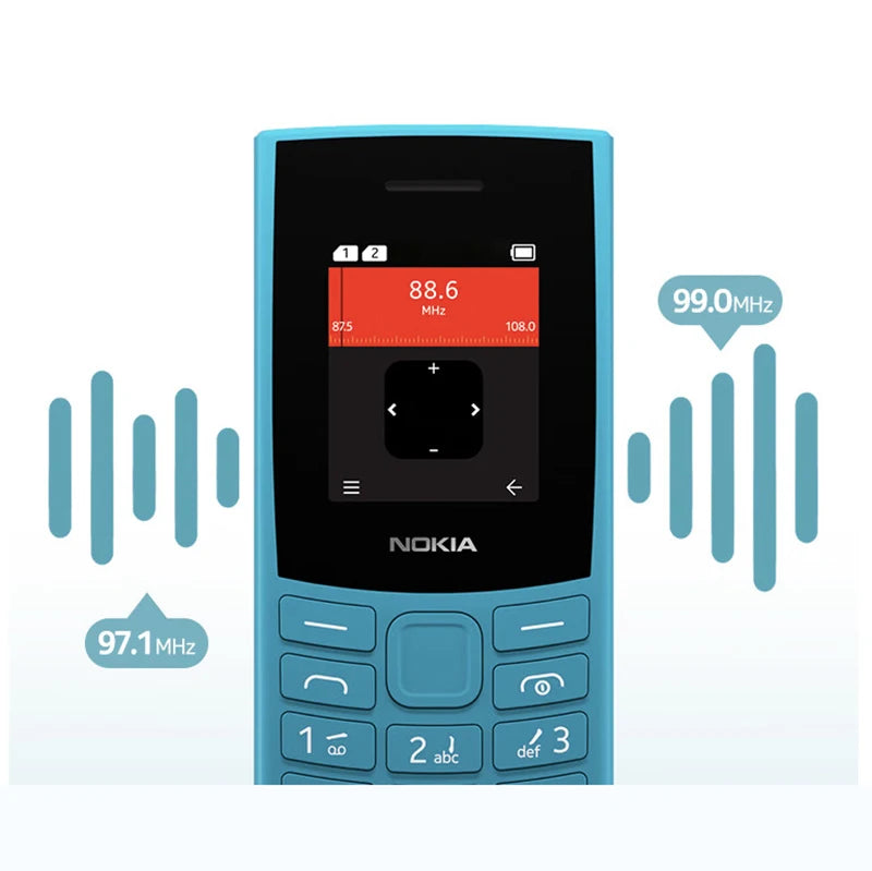 Nokia 105 4G 2023 Feature Phone – Dual SIM, 1450mAh Battery, FM Radio, Call Recording, Bluetooth 5.0, Hebrew Keyboard