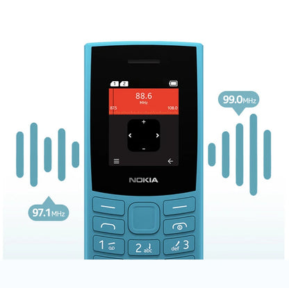 Nokia 105 4G 2023 Feature Phone – Dual SIM, 1450mAh Battery, FM Radio, Call Recording, Bluetooth 5.0, Hebrew Keyboard