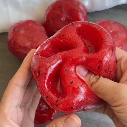 Handmade Watermelon Slushy Squishy Toy - Soft Slow-Rise Stress Relief Squeeze Gift