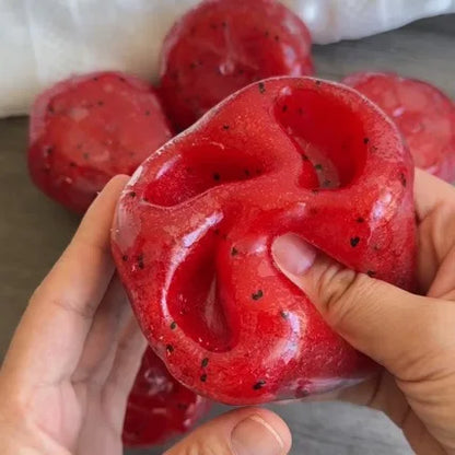 Handmade Watermelon Slushy Squishy Toy - Soft Slow-Rise Stress Relief Squeeze Gift