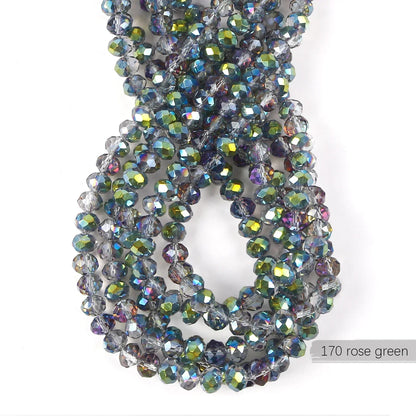 Austria Crystal Rondelle Beads - 2mm/4mm/6mm/8mm Faceted Glass Spacer Beads for DIY Jewelry & Bracelet Making