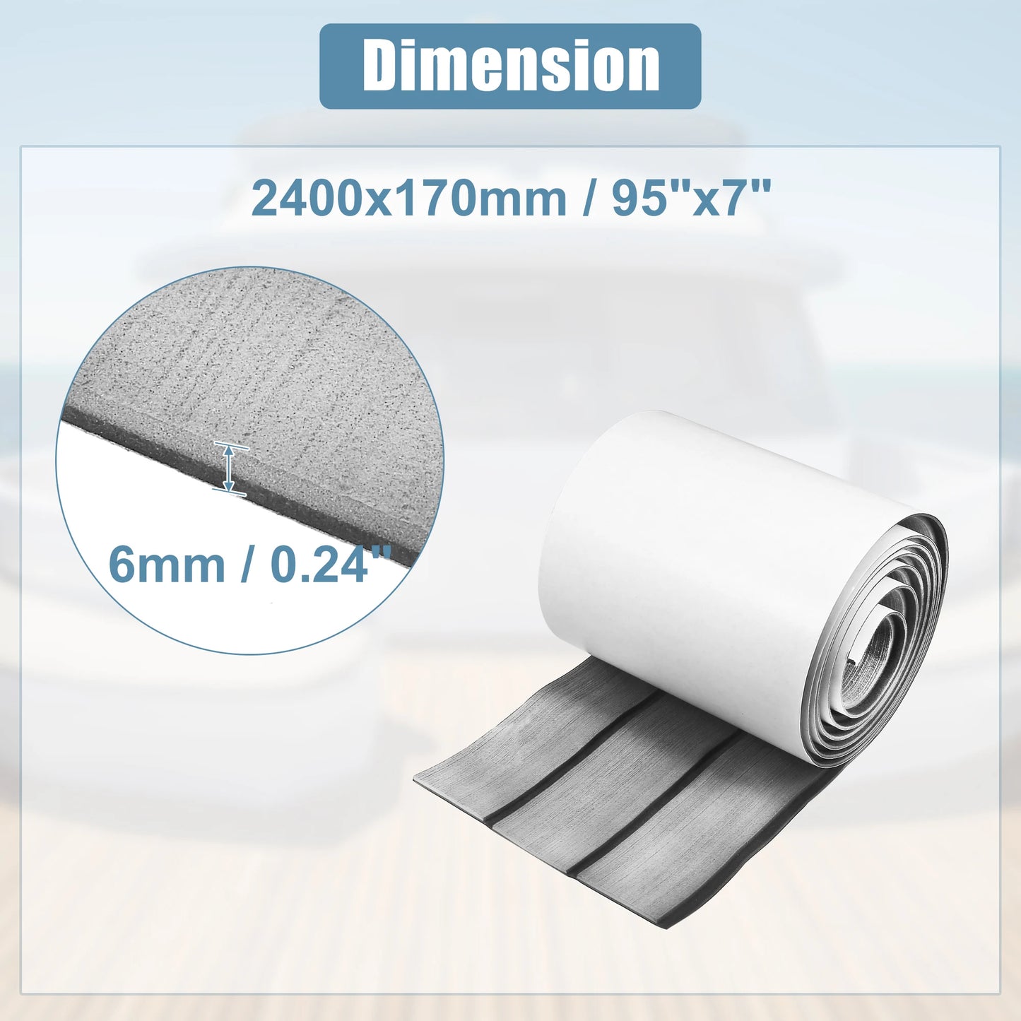 Uxcell EVA Foam Boat Flooring – Teak Foam Decking Marine Yacht Deck Mats (Multiple Sizes)