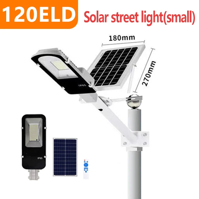 200W Outdoor Solar Street Light — Powerful 6000mAh Waterproof LED, Automatic Dusk-to-Dawn for Garage & Garden