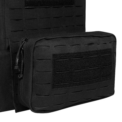 New 6094 Combat Vest – Quick Detachable Light Laser Cut Tactical Gear, Black Airsoft Carrier for Combat Equipment
