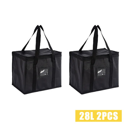 70L Large Capacity Insulated Cooler Bag – Thermal Foil Lunch & Food Storage Tote, Portable Zip Picnic & Camping Bag for Hot & Cold Retention