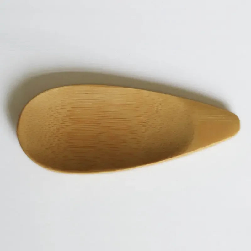 1–3PCS Bamboo Tea Scoops – Kung Fu Tea Spoons & Shovel Saucers, Black/Green Tableware for Kitchen, Afternoon Tea, Gift for Friends