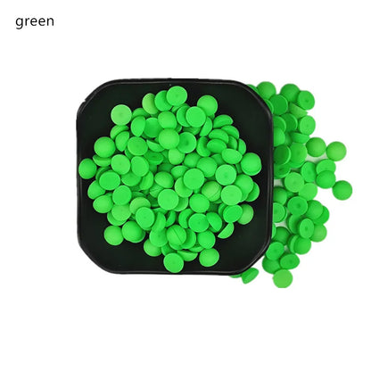 ABS Flat Half Round Beads - 6mm & 10mm Matte Plastic Beads for Clothing Accessories