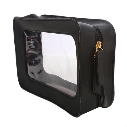 Portable Waterproof Travel Cosmetic Bag – Transparent Dustproof Toiletry Organizer
