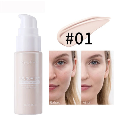 Waterproof Liquid Foundation – Sweat-Resistant Makeup with Effective Concealer Coverage