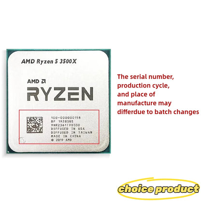AMD Ryzen 5 3500X – 3.6GHz 6-Core 6-Thread CPU Processor, Socket AM4