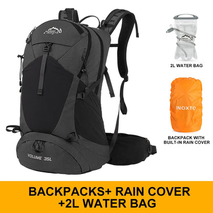 35L Mountaineering Backpack - Waterproof Outdoor Sports Bag for Men & Women, Camping & Hiking Rain Gear