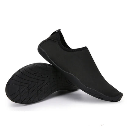 Solid Color Unisex Quick-Drying Aqua Sneakers - Children’s Swimming & Beach Water Shoes, Barefoot Shoes for Women