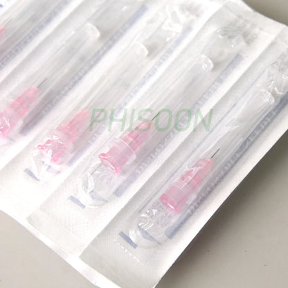 100pcs Ultra-Fine Painless Beauty Needles 32G (4mm & 13mm) – Precision Syringe Tips for Cosmetic Use