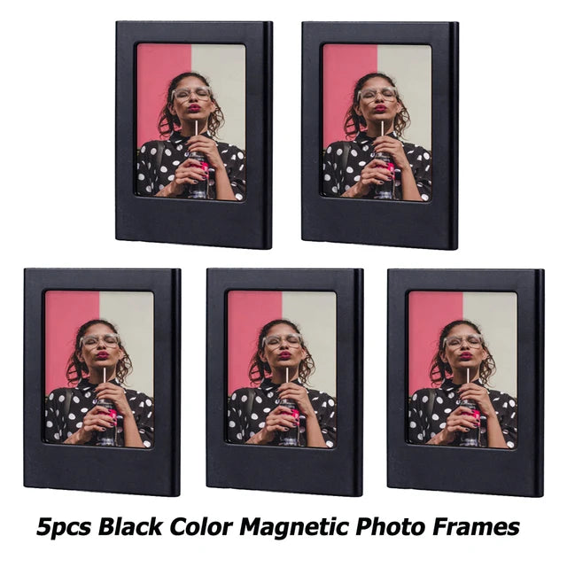 3-Inch Magnetic Photo Frames for Fujifilm Instax Mini – Compatible with Mini 12/11/Evo/40/7+/25/90/99/SE/Link2/3 Film