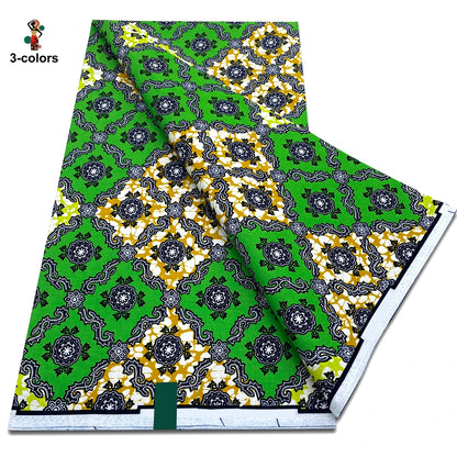 2026 Original African Wax Print Fabric - 100% Cotton Nigerian Ankara Batik Soft Pagne Material