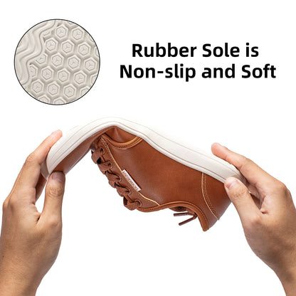 HOBIBEAR Unisex Wide Barefoot Shoes – Zero Drop Minimalist Sneakers for Men & Women, Artificial Leather Trail Walking Shoes