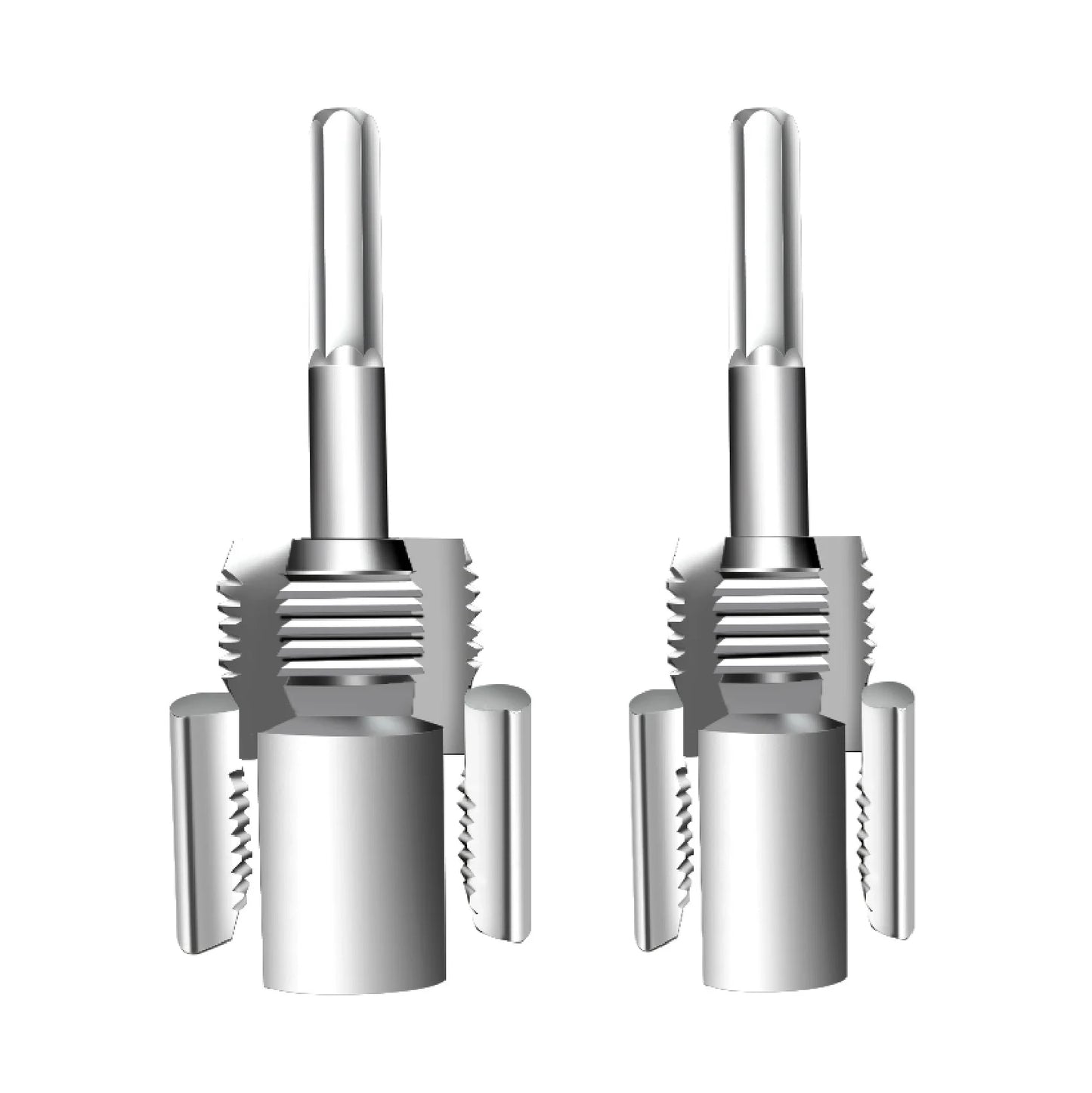 High-Speed DN15/DN20 Pipe Threading Tool – Double-Ended Internal & External Cutter for Electric Drill, 4/6 Point Water Pipe Work