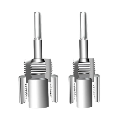 High-Speed DN15/DN20 Pipe Threading Tool – Double-Ended Internal & External Cutter for Electric Drill, 4/6 Point Water Pipe Work