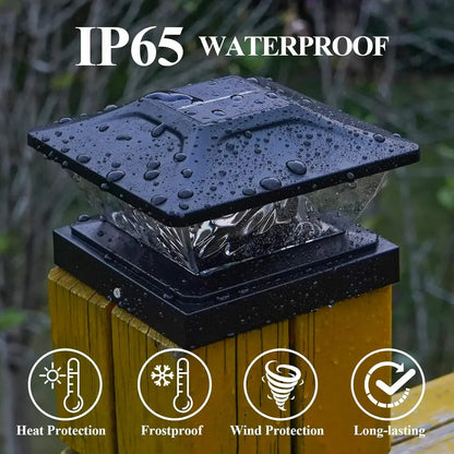 Outdoor Solar Fence Light - Waterproof LED Villa Gate, Column & Pillar Lamp for House and Garden Decor