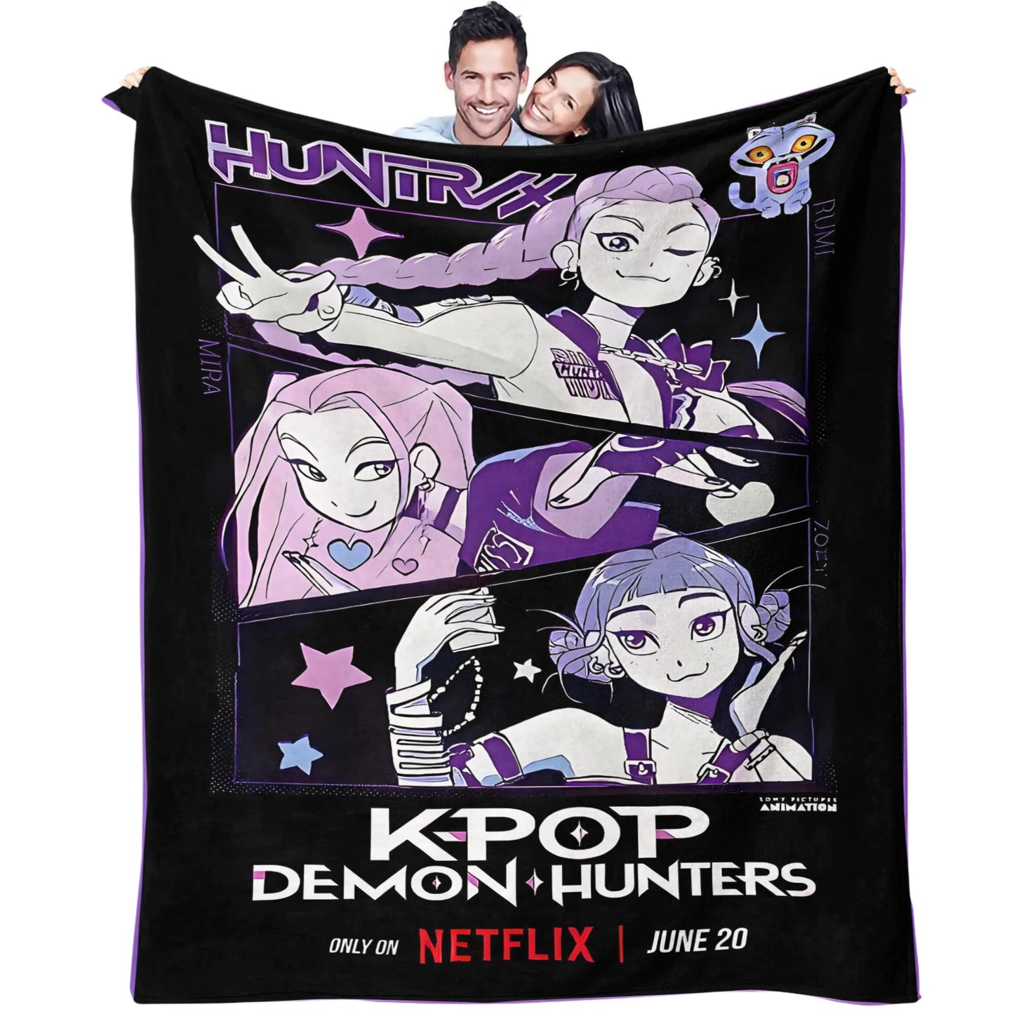 K-Pop Demon Hunters Flannel Blanket – 31 Styles Anime Throw for Home, Travel & Camping Fan Gift
