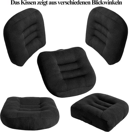 Height Boosting Ergonomic Seat Cushion – Portable, Breathable Comfort Foam for Added Support