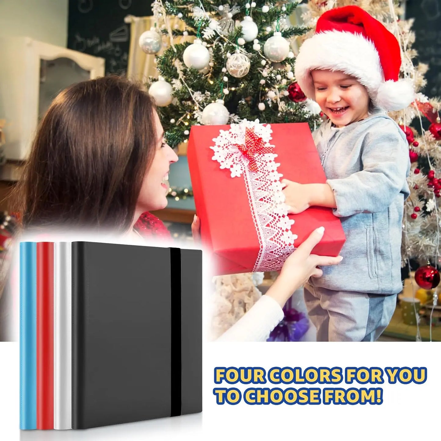9 Pocket Trading Card Album Binder - 360 Side-Loading Pockets for Game and Sports Cards