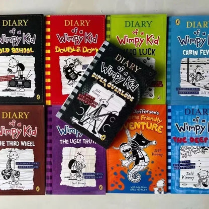 10-Book Set Diary of a Wimpy Kid – English Children’s Fiction Books Volumes 1-10