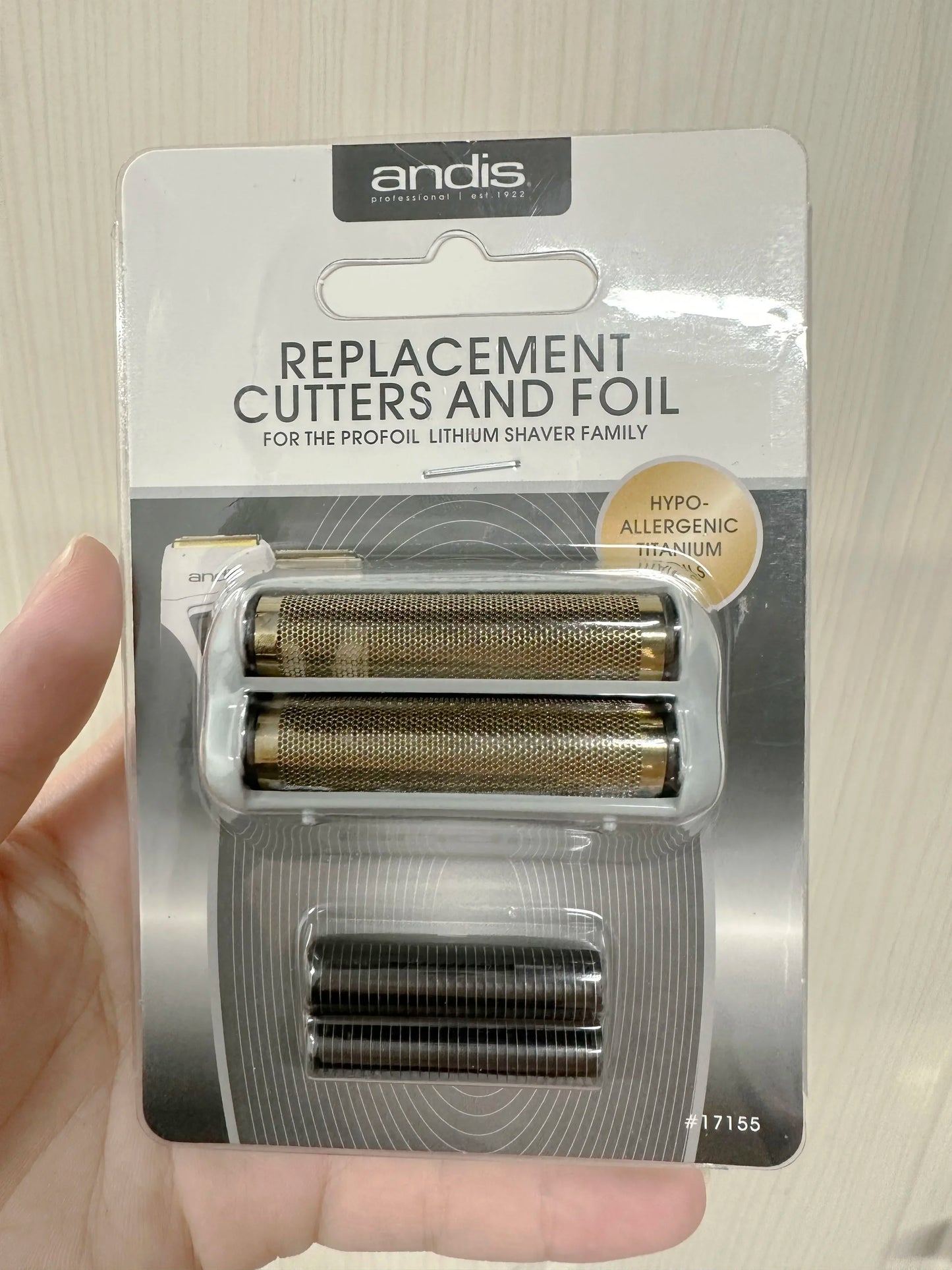 Andis Shaver Replacement Foil & Cutters – For Profoil Lithium Plus 17205 Barber Electric Razor & Beard Shaving Attachment