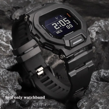 Soft Silicone Replacement Band for Casio G-SHOCK GBD-200 - Waterproof Sports Strap for GBD-200-1A & GBD-200RD-4
