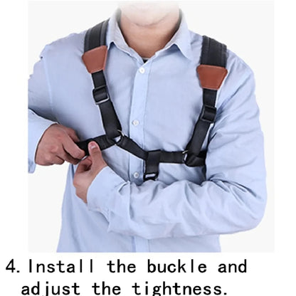 Miwayer Saxophone Strap — Universal Double Shoulder Leather Strap for Alto, Tenor & Soprano Saxophones (Adult & Child)