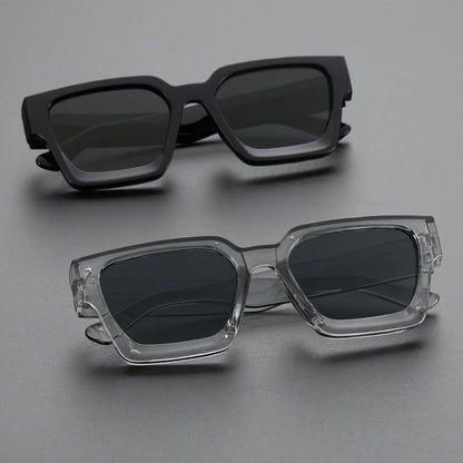 1 or 2 PC Classic Square Plastic Frame Sunglasses – Unisex Daily Fashion Shades & Eyewear Accessories