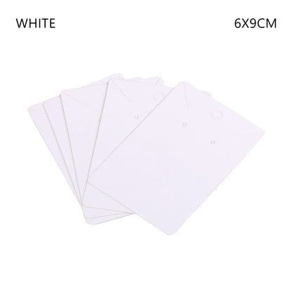 50PCS Jewelry Display Cards — Self-Seal Cardboard Hang Tags for Earrings & Necklaces, Jewelry Organizer Packaging