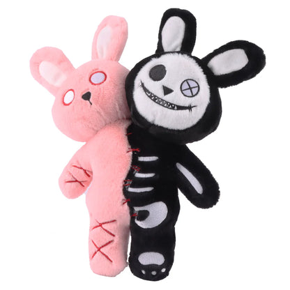Halloween Double-Headed Skull Rabbit Plush Toy – Grimace Doll, Creative Holiday Gift for Children