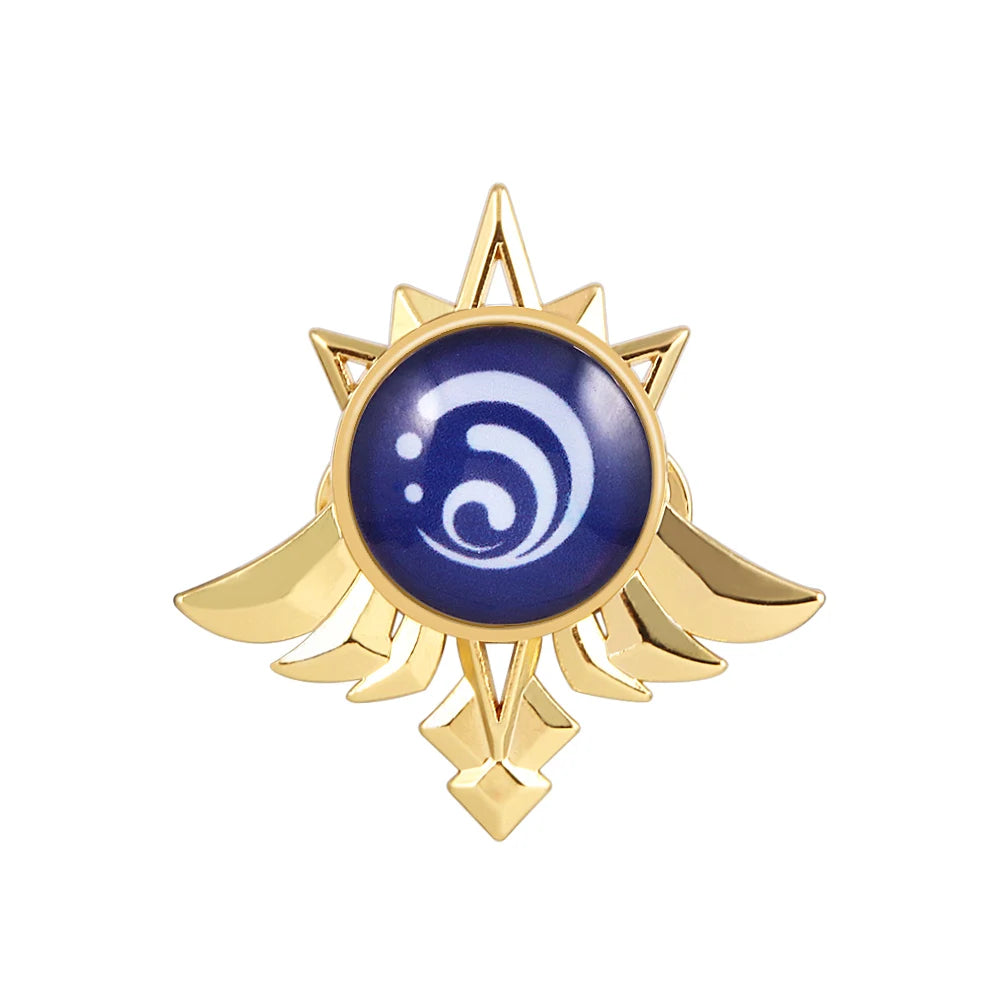 Genshin Impact Sumeru Vision Pins - Anime Character Element Badge Lapel Brooch Collectible Accessories