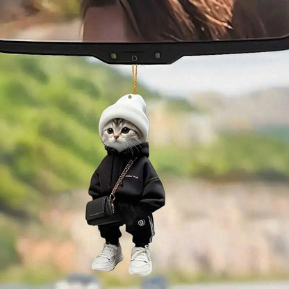Cute Cat Pendant - Stylish Car, Bag & Backpack Decoration Charm