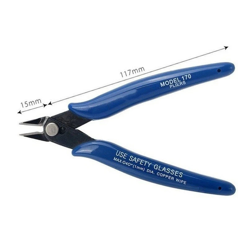 Carbon Steel Diagonal Pliers | Electrical Wire Cable Cutters | Flush Cutting Side Snips Hand Tools