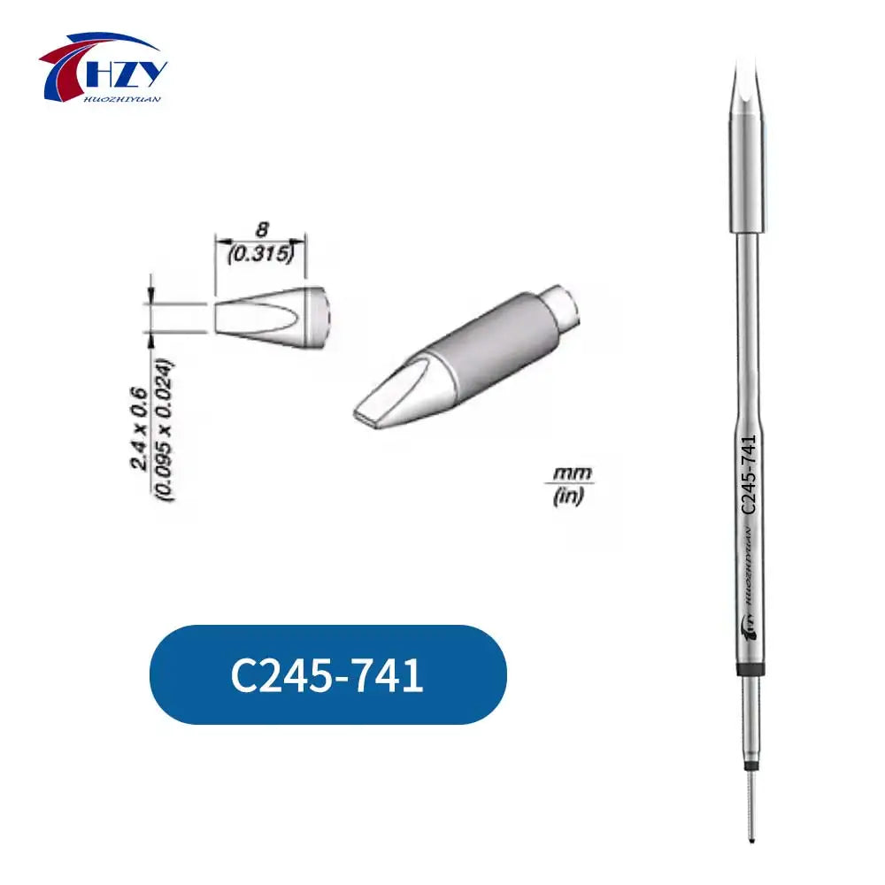 HZY C245 Soldering Iron Tips - Replacement Soldering Heads for JBC T245 Handle and Repair Stations
