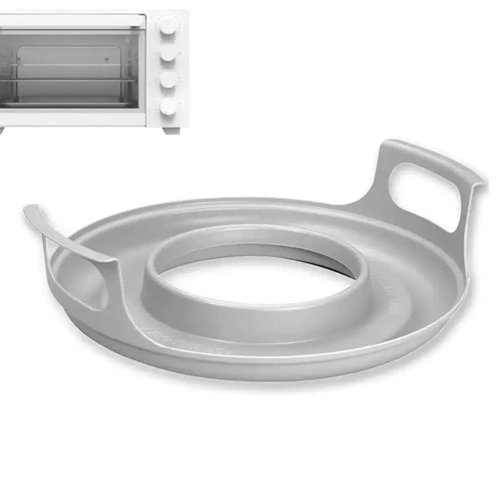 Easy-Clean Microwave Plate Tray – Durable PP Anti-Deformed Steam Holder for Bowls & Plates