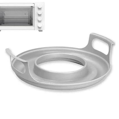 Easy-Clean Microwave Plate Tray – Durable PP Anti-Deformed Steam Holder for Bowls & Plates