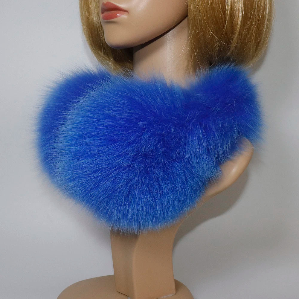 Real Fox & Raccoon Fur Earmuffs – Warm Winter Ear Warmer for Women and Girls, Plush Genuine Fur Accessory