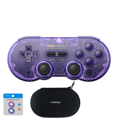 8Bitdo SN30 Pro Bluetooth Gamepad Controller – Wireless Retro Joystick for Nintendo Switch, PC, Android, macOS, SteamOS & Raspberry Pi