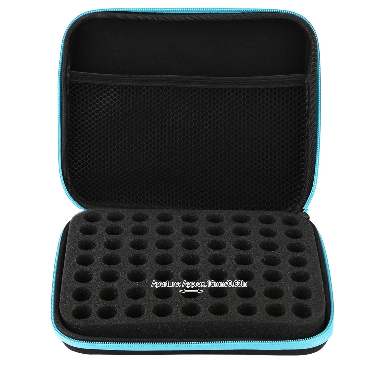 63-Slot Portable Essential Oil Storage Case – Aromatherapy Oil Organizer Bag for Bottles