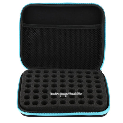 63-Slot Portable Essential Oil Storage Case – Aromatherapy Oil Organizer Bag for Bottles