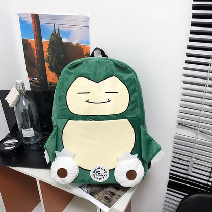 MINISO Switch Pokémon Cappy Beast Plush Backpack — Large Capacity Couple Bag, Anime Toy Storage & Gift Accessory
