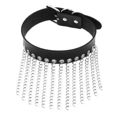Harajuku Cosplay Rivet Star Punk Rock Gothic Collar — Sexy PU Leather Heart Cross Spike Choker Jewelry for Women