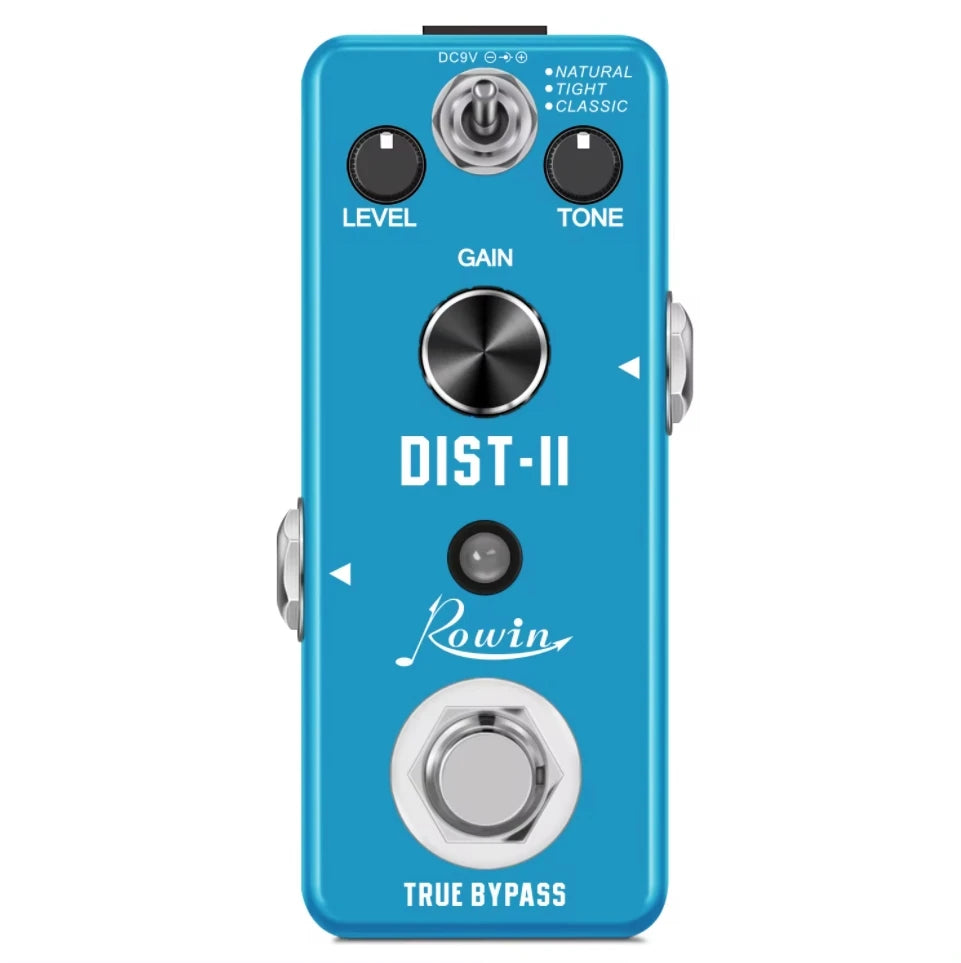 Rowin Guitar Effects Pedal – Noise Gate, Delay, Chorus, Vibrato, Phaser, Flanger, Booster, EQ, Fuzz, Metal, Distortion, and Blues Drive